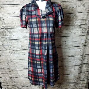 J. Howard Plaid Dress Size Small  NWT Reg $60.00